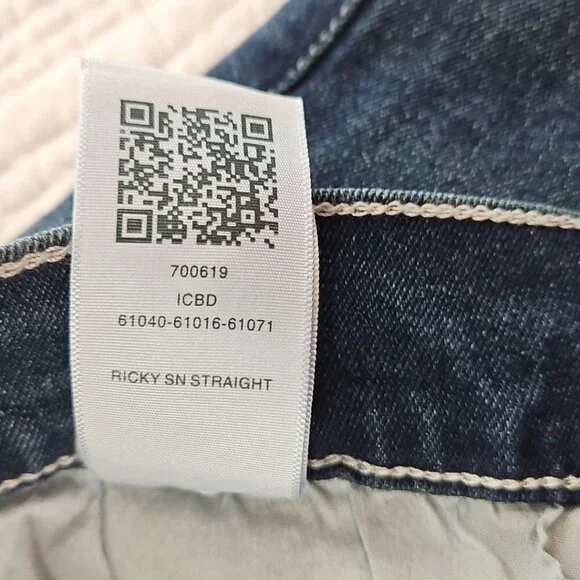 True Religion Ricky Jeans Men's 36x34 Med Wash Relaxed Straight Leg NEW NWT